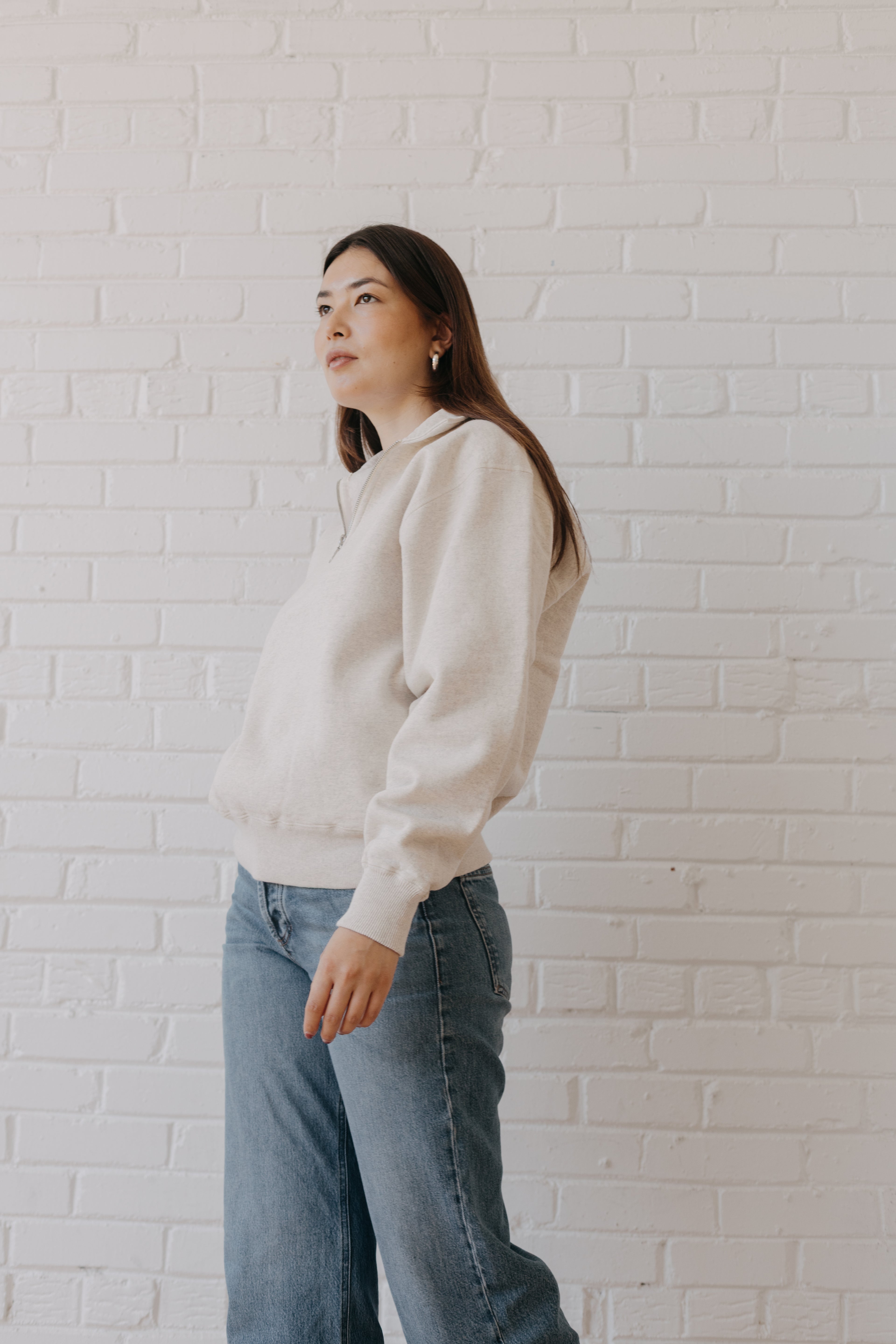 Essential Zip Neck Sweater