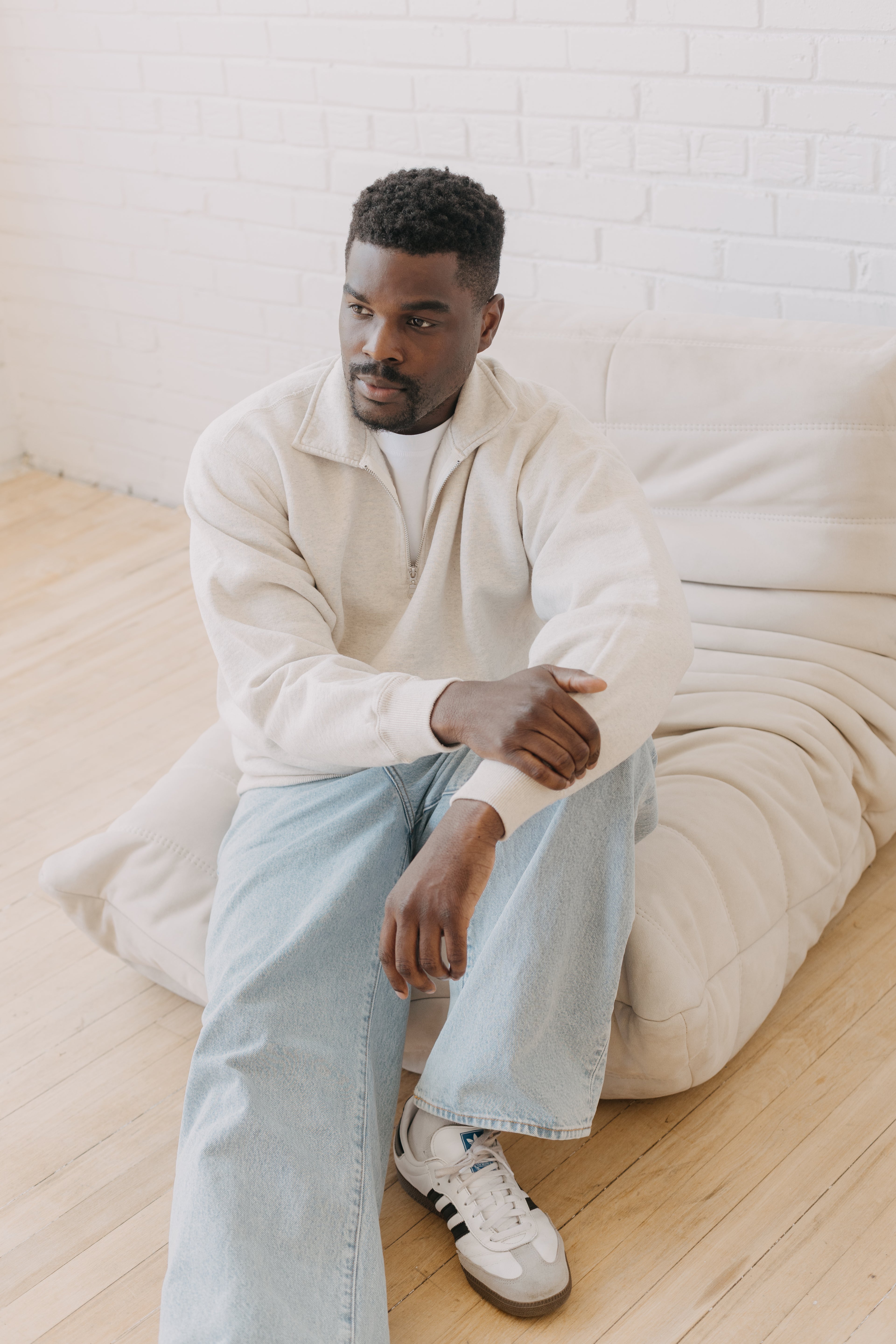 Essential Zip Neck Sweater