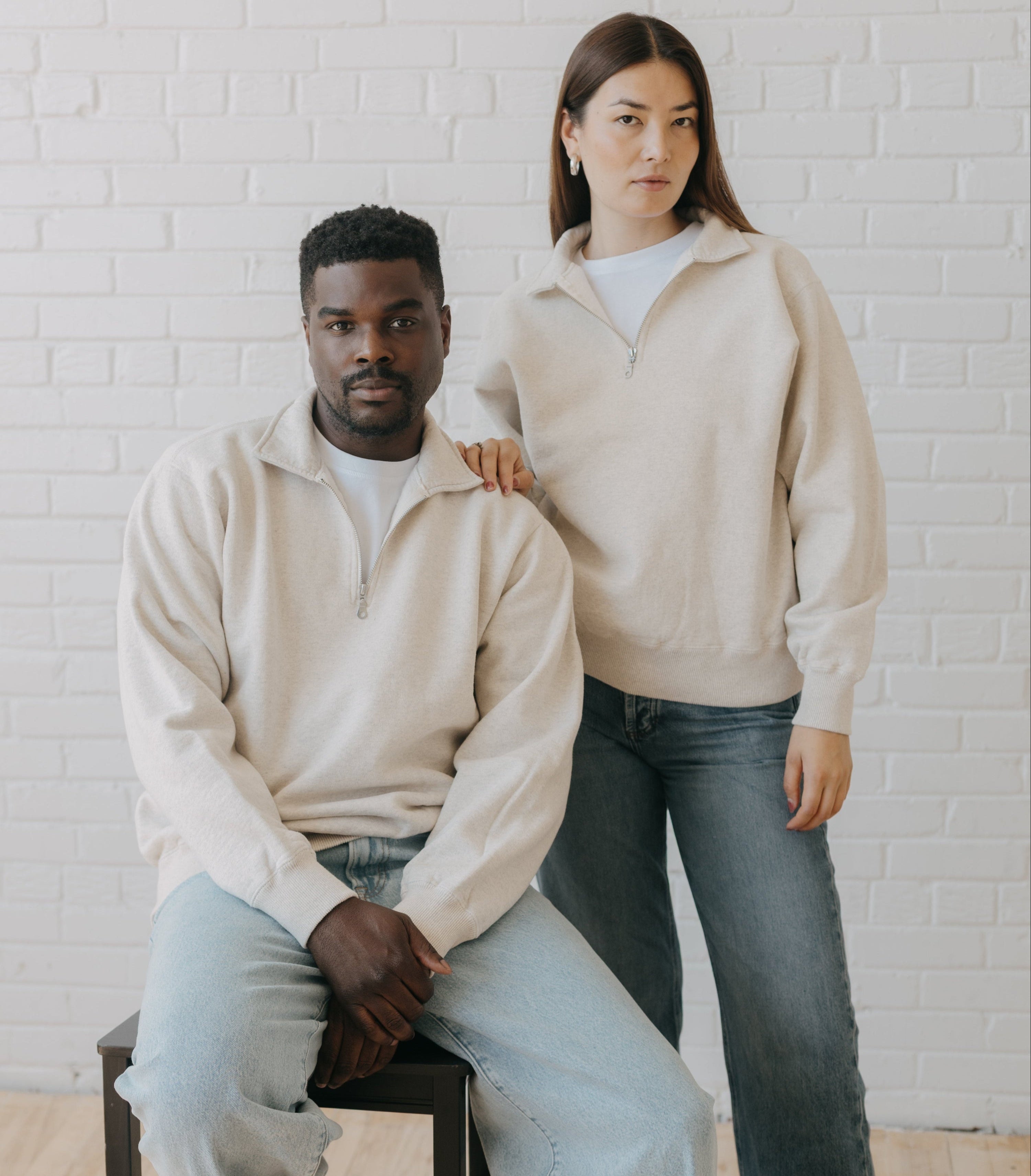 Essential Zip Neck Sweater